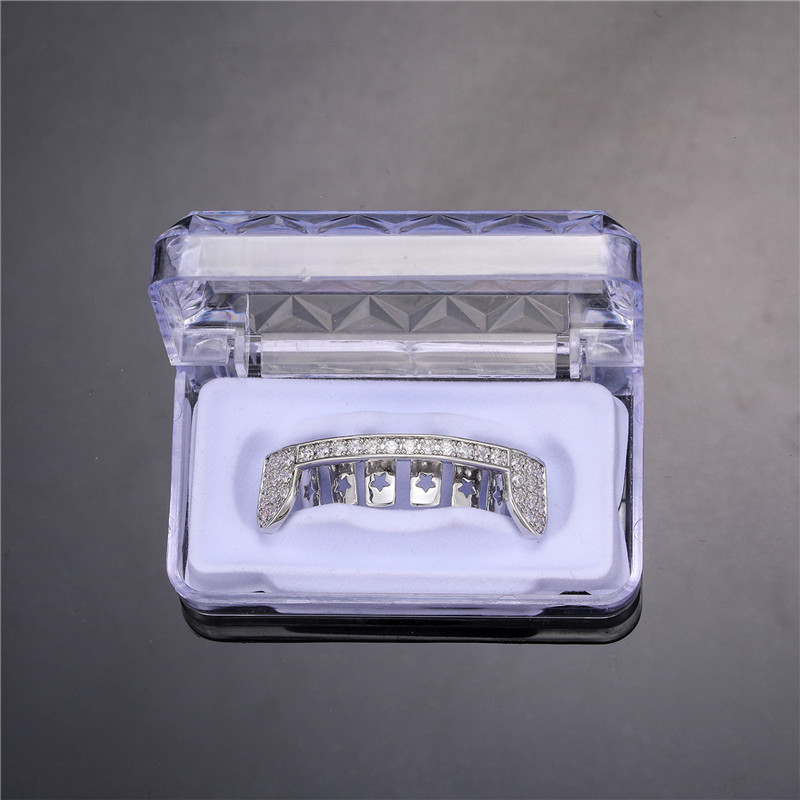 Picture of European and American hip-hop braces single row full of diamond fangs hiphop fashion accessories for men and women cross-border manufacturers wholesale