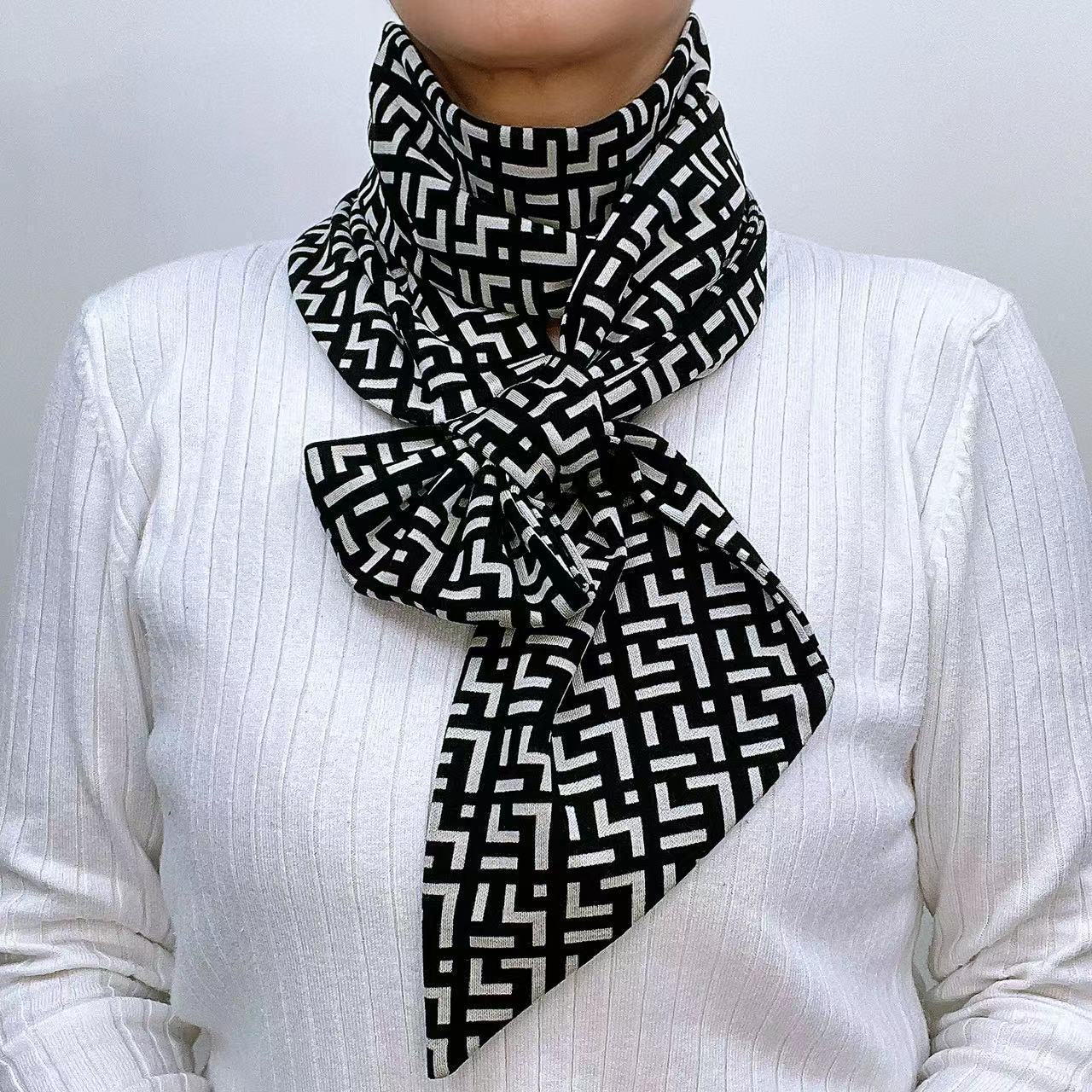 Picture of [Increase lengthening] 14*140cm neck long scarf Australian velvet cotton autumn and winter warm scarf fashion scarf scarf