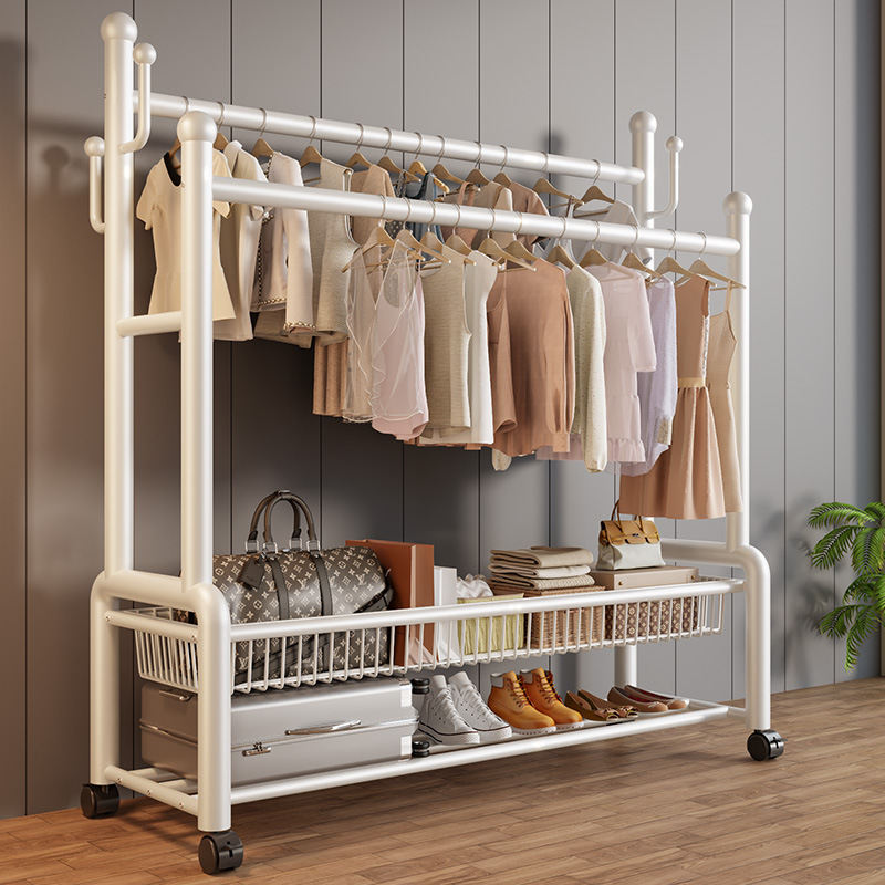 Floor-to-ceiling hangers, bedroom hangers, balcony drying racks, indoor household hangers, simple coat racks, storage racks