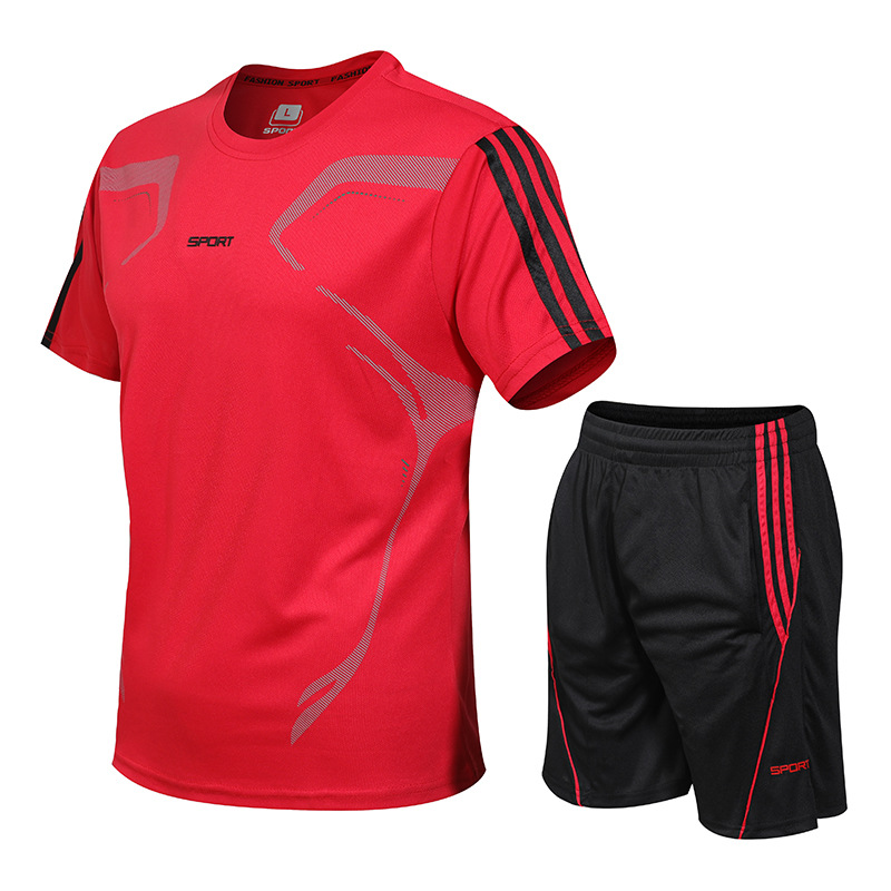 Foreign Trade New Men's Summer Training Quick-drying Suit Outdoor Sports Leisure Dragon Boat Team Custom Short-sleeved T-shirt