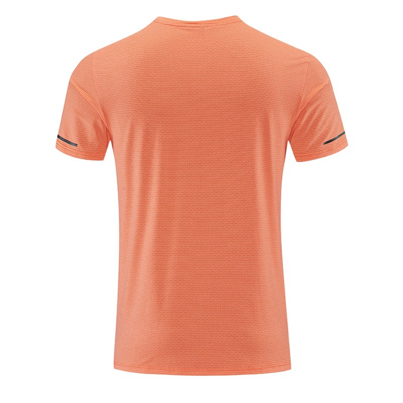 ebay Hot-selling Round Neck Sports Running Short Sleeve Top Loose Breathable Quick-drying Ice Silk Fitness T-shirt for Men and Women