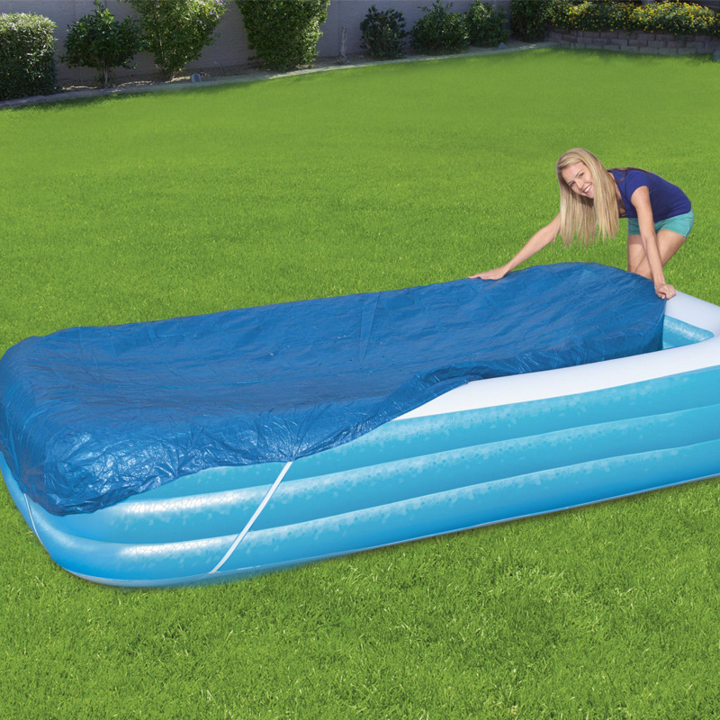 Picture of Bestway inflatable swimming pool cover cloth floor cloth pool cover swimming pool dust cloth thickened 58108 58319