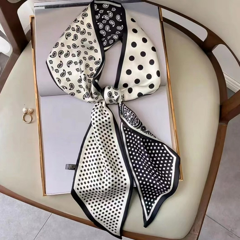 Picture of Popular Spring and Autumn Long Scarf Women's Korean Style Summer Decoration Shirt Suit Scarf Hair Belt Ribbon Scarf