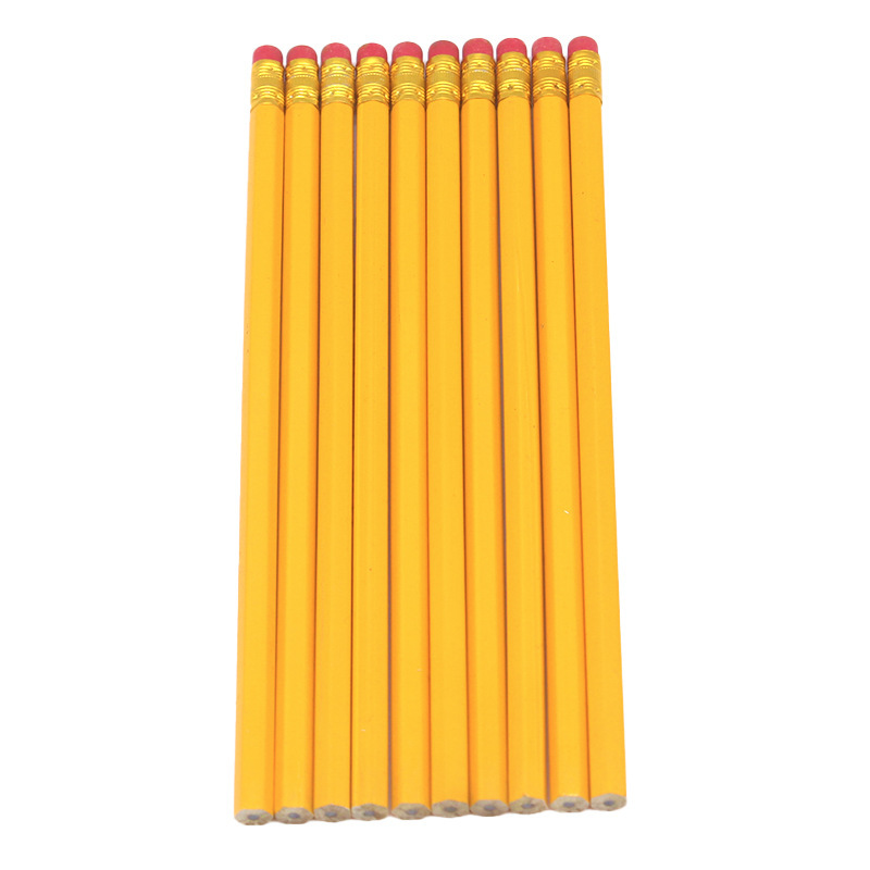 Picture of Pencil Wholesale Drawing Sketch Pen Children's Prize Learning Stationery with Eraser Hexagon Pencil Primary School Students hb Pencil