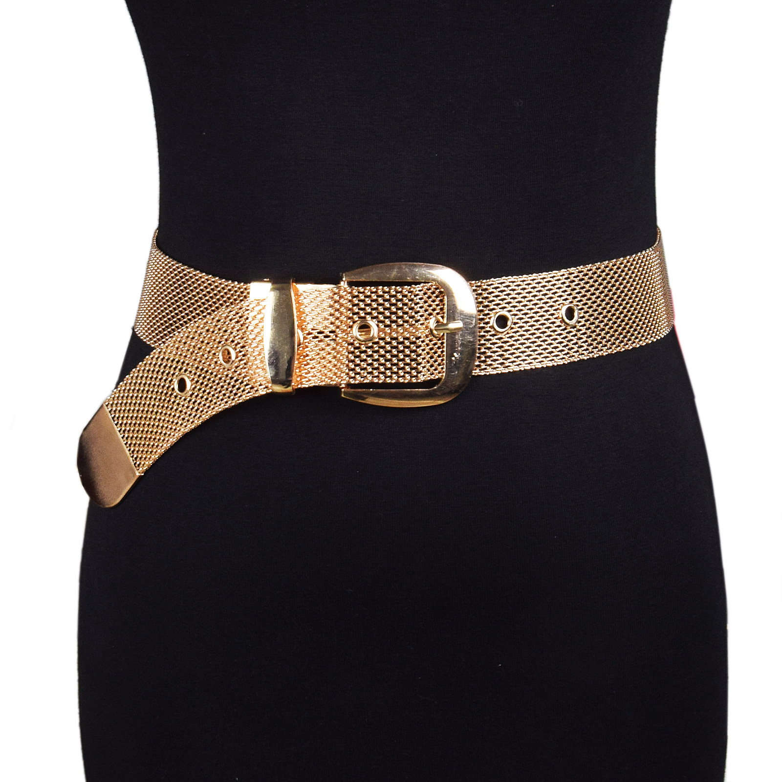 European and American Cross-border Waist Chain with Rhinestone Inlaid Trendy Belt Women's All-match Metal Belt Accessories Internet Celebrant Pattern Buckle