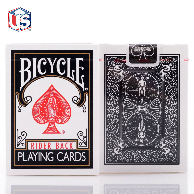 Picture of Huiqi Poker BLACK Classic Single License Plate Bicycle Classic BLACK Bicycle Poker