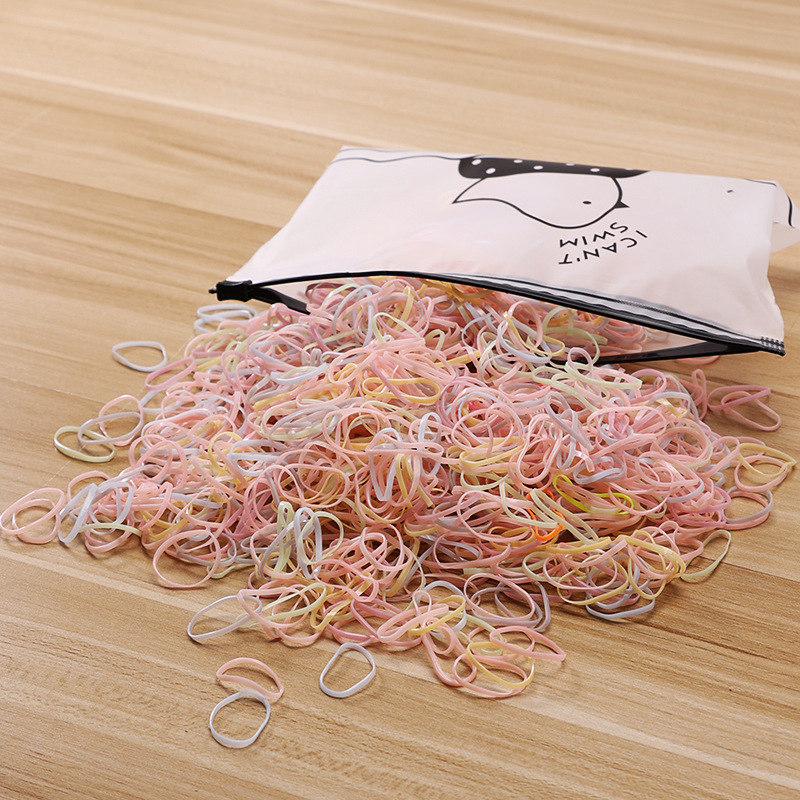 Picture of Children's Hair Rope Disposable Rubber Band Girls' Baby Strongly Pull Constantly Boxed Small Hair Rings Do Not Hit Hair Rope