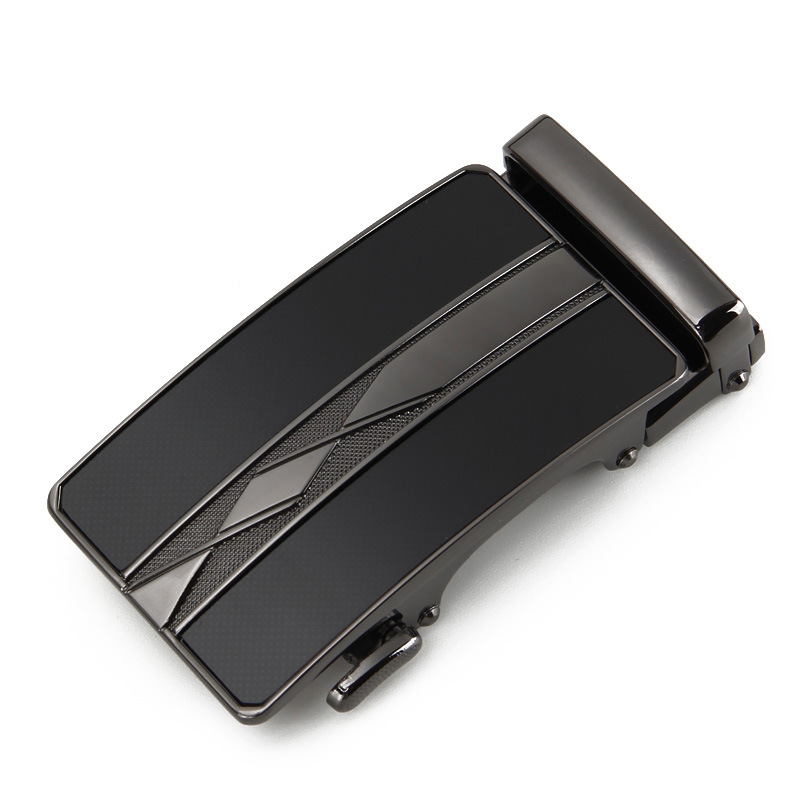 Guan product 3.5CM men's belt buckle frosted automatic buckle belt waist head men's pants head business source manufacturers