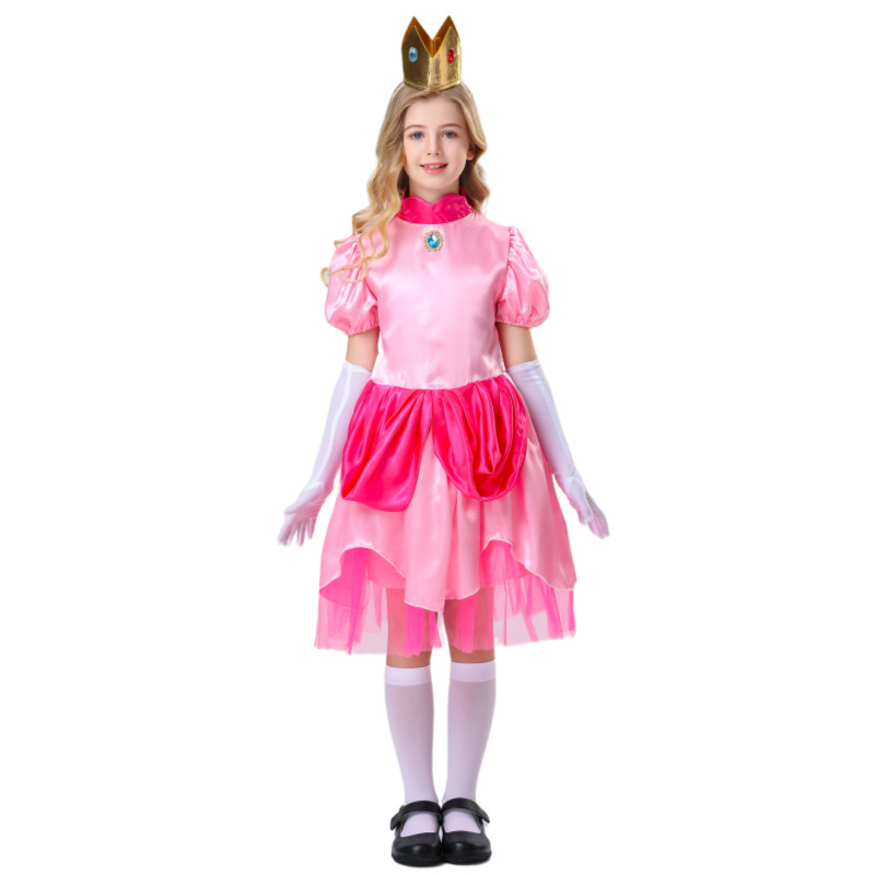 Picture of 2024 New Anime Cosplay Pink Barbie Kids Princess Costume Party COS Play Costume
