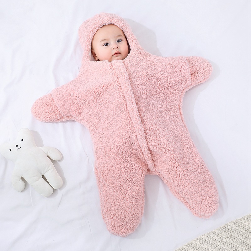 Picture of Bag Baby Newborn Thick Newborns Go Out with Quilt Sleeping Bag Dual-purpose Warm and Soft in Autumn and Winter