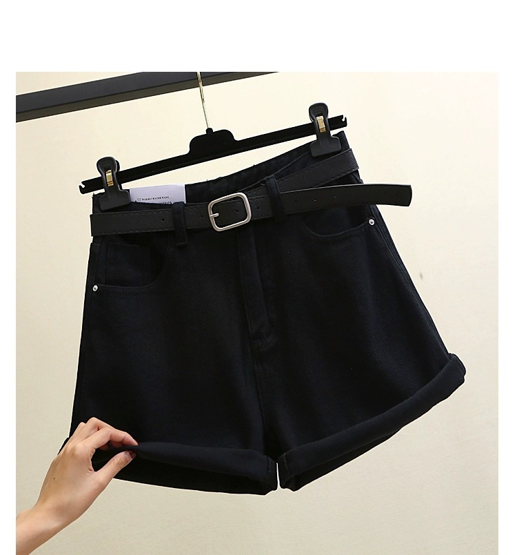 Picture of Women's Denim shorts summer new 2020 fashion versatile slimming Korean style wide leg curling A- line hot pants ins fashion