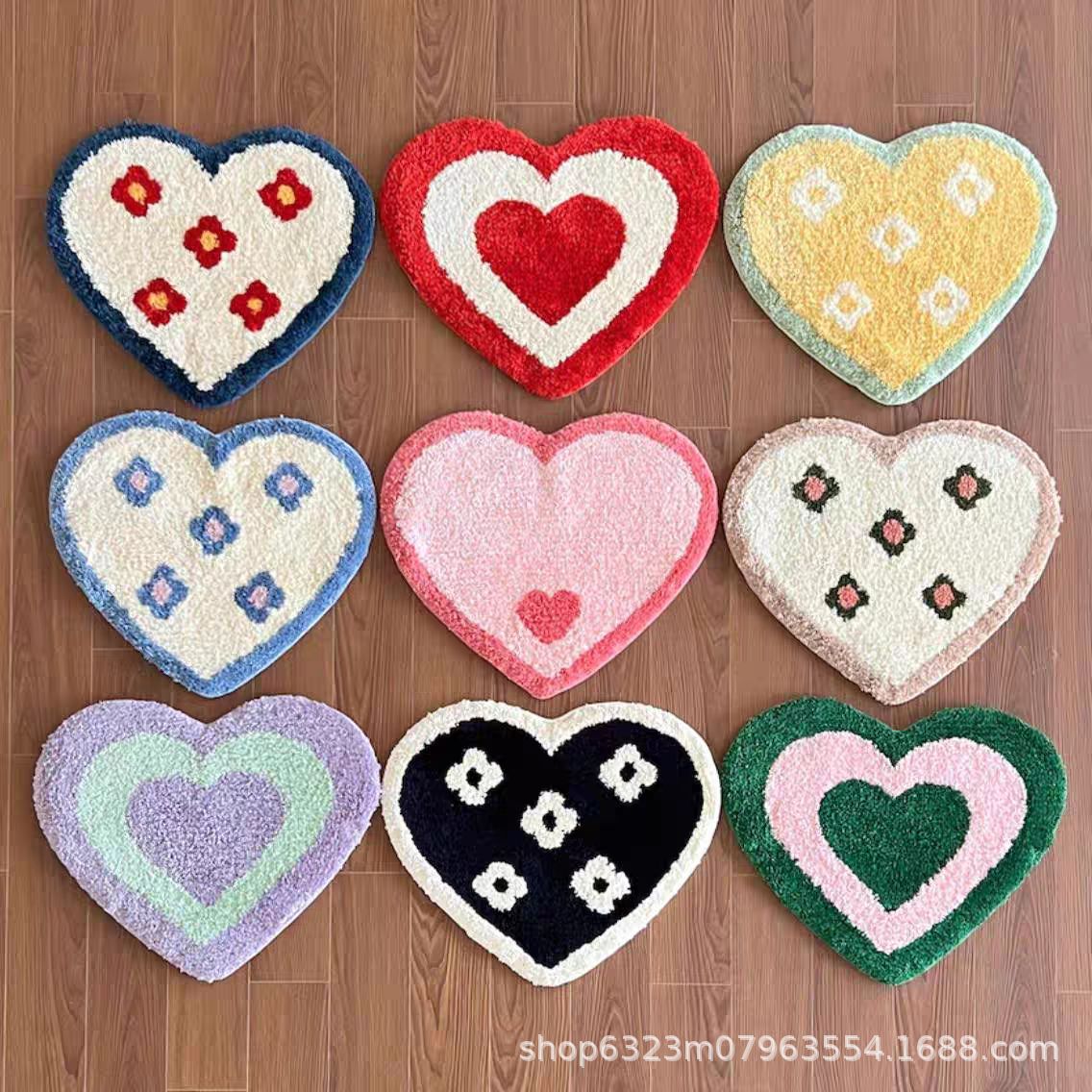 Source Factory Korean Flocked Floor Mats, Water-Absorbent Non-Slip Floor Mats, Cloakroom Decorative Carpets, Machine Washable and Available for Wholesale