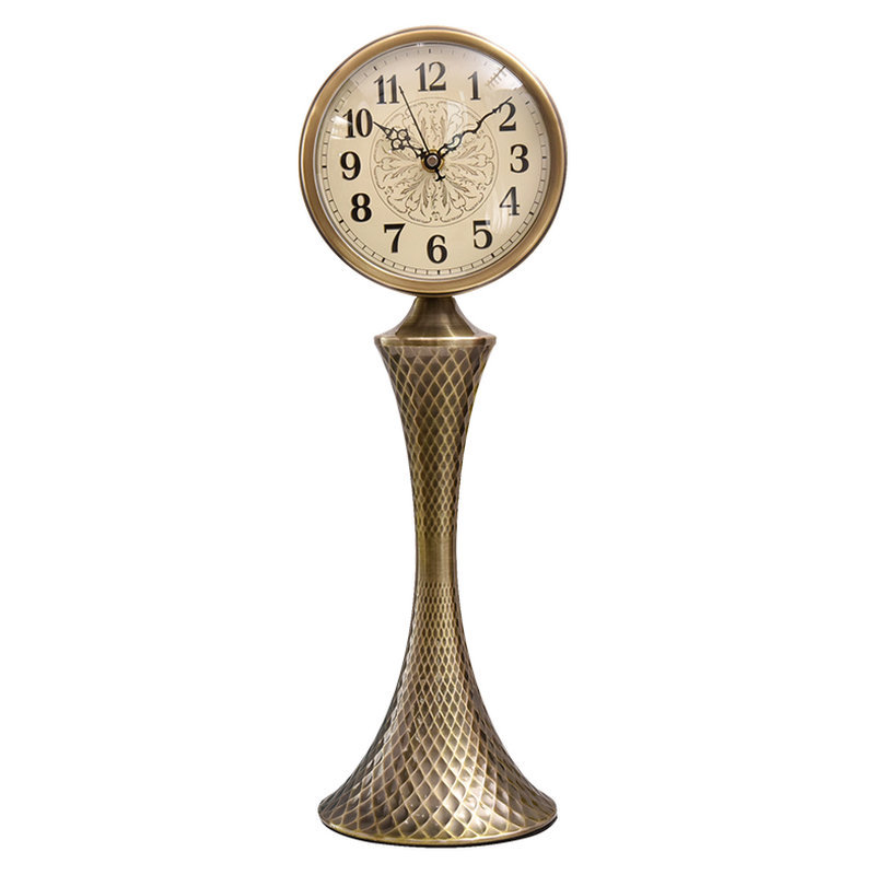 Light Luxury Personalized Living Room Desktop Table Clock New Chinese Creative Design Table Clock European Style Retro Table Clock American Style Vertical Clock