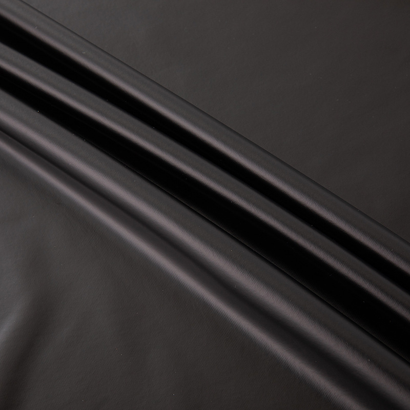 PU Knitted Bottom Four-sided Elastic 527 Matte Leather Fabric Sweat-taking Leather Waterproof Leather Pants Artificial Leather Leather