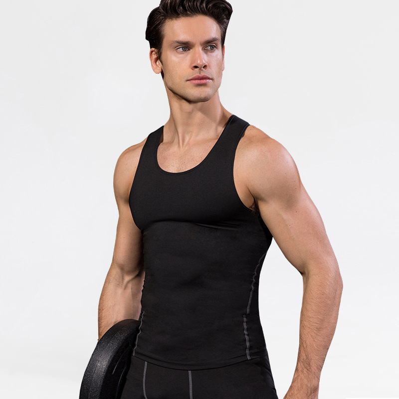 Sports PRO Men Training Tight Vest Basketball Fitness Running Amazon Quick Dry Vest Clothes 1001