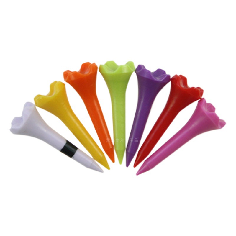 Golf Four Corner Flower Cap Ball Stud ABS Plastic Zebra Stripe Adjustable Height 38/70/83mm Ball Tee