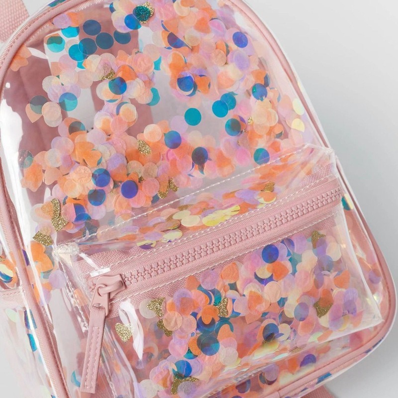 Picture of Wholesale Z home 2023 new transparent backpack children's bag girls confetti decoration jelly cute backpack