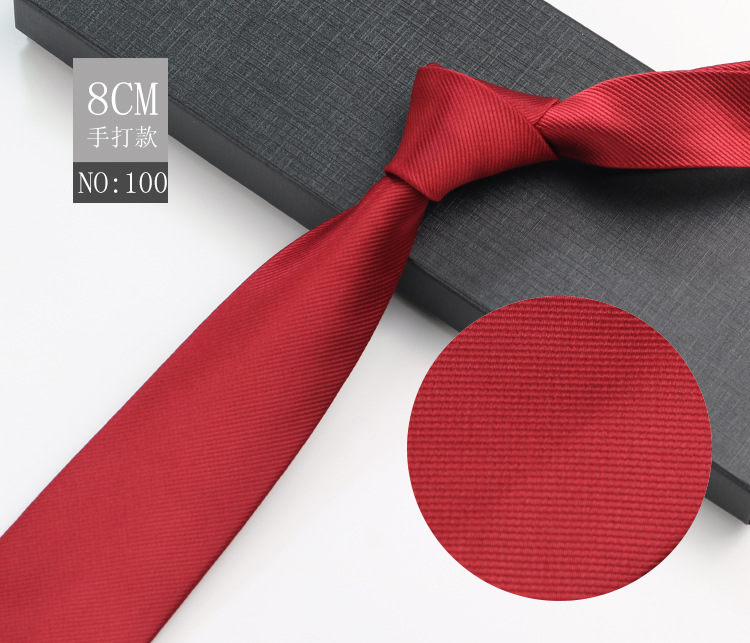 Picture of Men's Tie Business Shirt Stripesd Security Professional Formal Wear Wholesale Plus Logo Manufacturer 8cm Hand-Made
