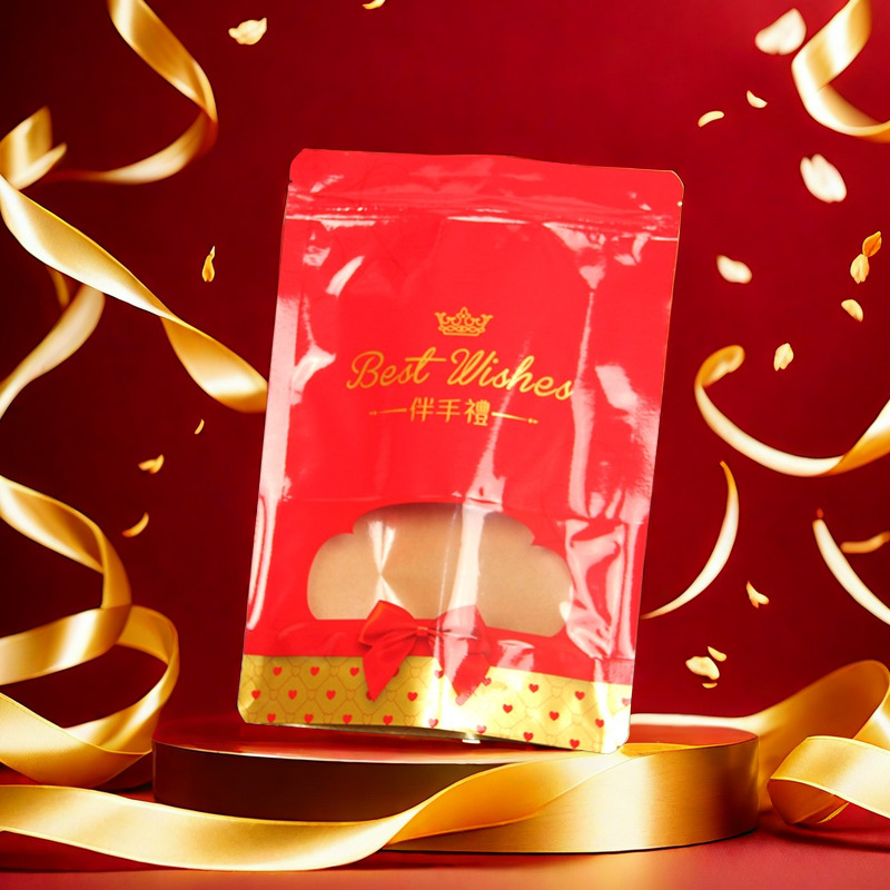 100 dragon year gift bag wedding candy self-sealing white sugar brown sugar gift gift bag flower