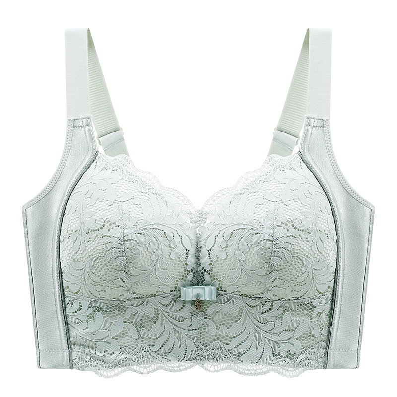 Picture of Large Chest Shown Small Underwear Women's Thin Full Cup Gather-up Auxilary Breast Correction Anti-sagging Anti-expansion plus size Bra