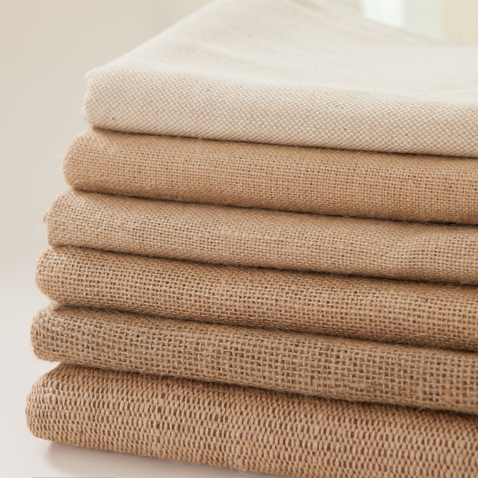 burlap printed sack jute tea mat cloth decoration old coarse cloth beijing linen cotton linen interwoven cloth