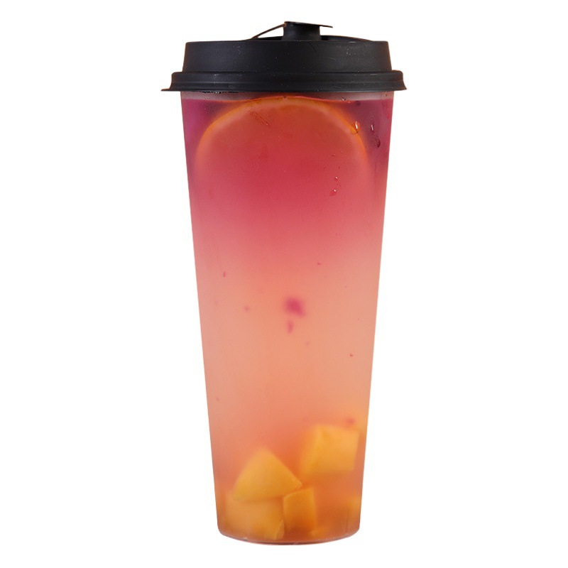 Wholesale Disposable Frosted Transparent Injection Cup Pp Plastic Milk Tea Cup Takeaway Stall Packaging Special Cup