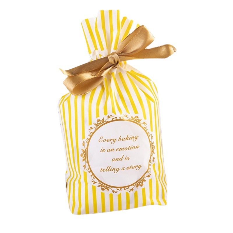 Snowflake Crisp Bag Creative Small Ribbon Drawstring Bag Nougat Nougat Cake Bag Candy Bag Bundle Pocket