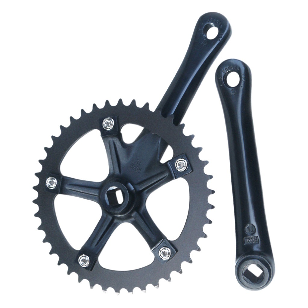 Bicycle square hole crank mountain bike road bike non-integrated aluminum alloy tooth plate 130BCD tooth plate 39t44T