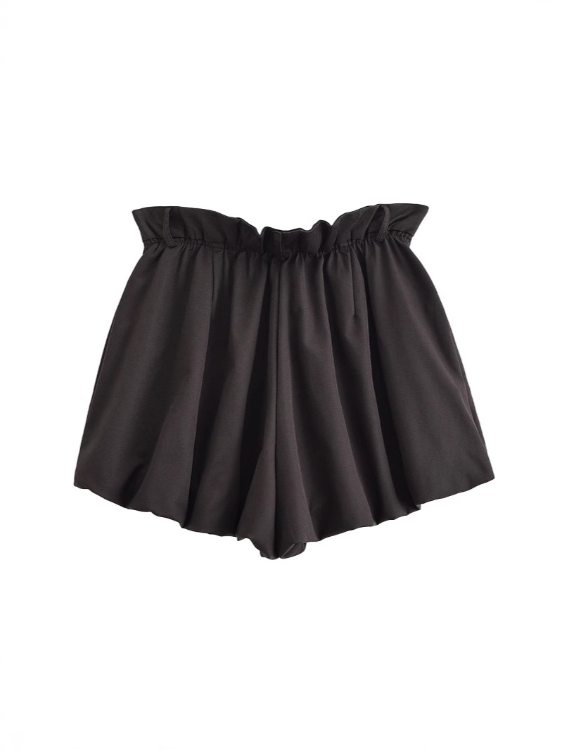 Zr European and American Export Wholesale 2025 Summer New Women's Balloon Style Fashionable Slim High Waist Shorts for Women