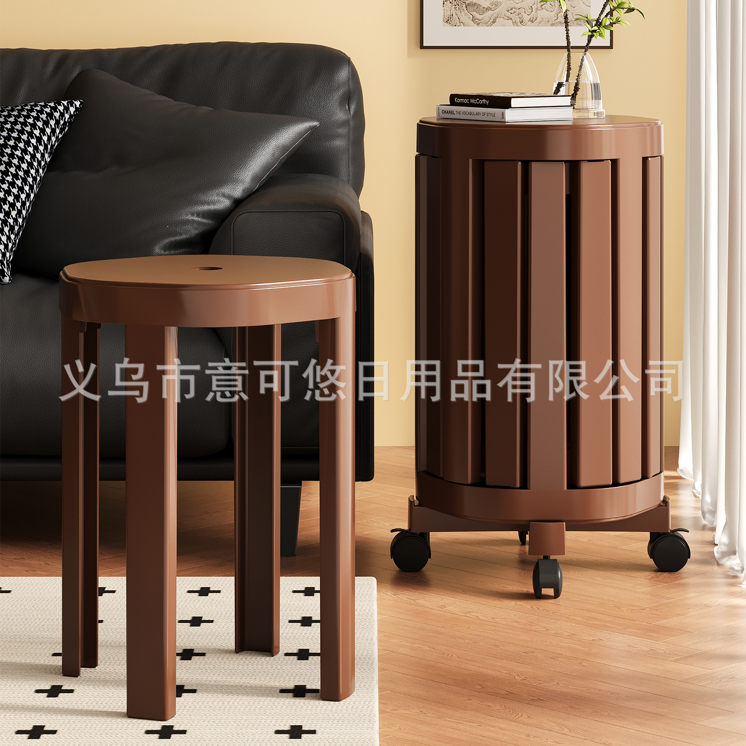 cross-border 4-in-1 stool stackable stool stackable stool multi-purpose living room room round stool TEMU amazon