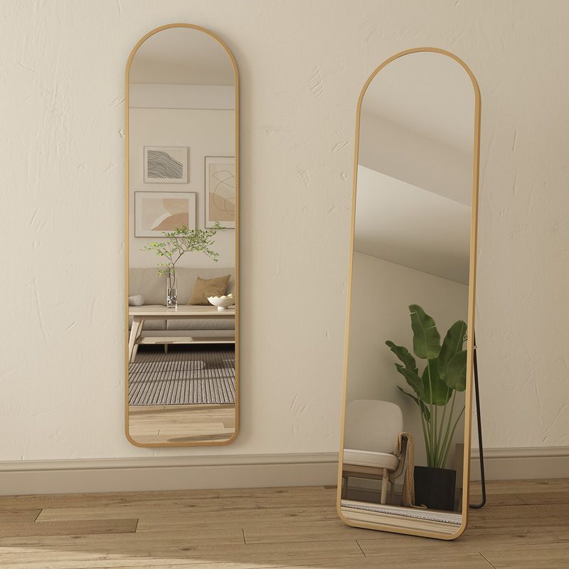 Full-Length Mirror Floor-Standing Home Girl's Bedroom Girl Internet Celebrity Ins Style Large Mirror Wall Hanging Fitting Mirror