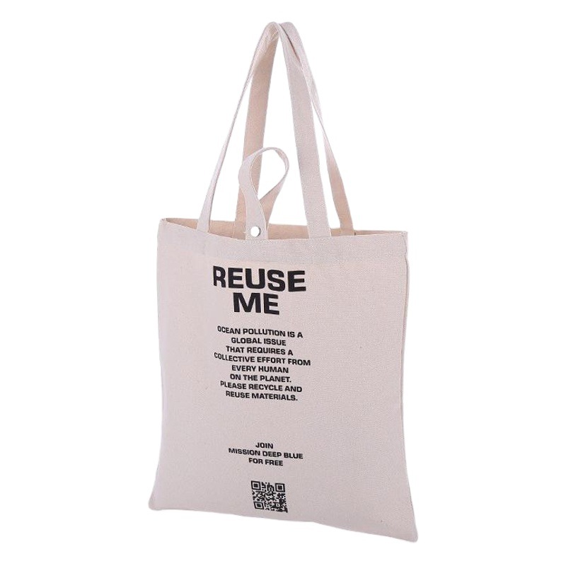 Simple Creative Fashion Cotton Bag in stock Handheld Canvas Bag Custom Shoulder Shopping Bag Custom Printable Logo