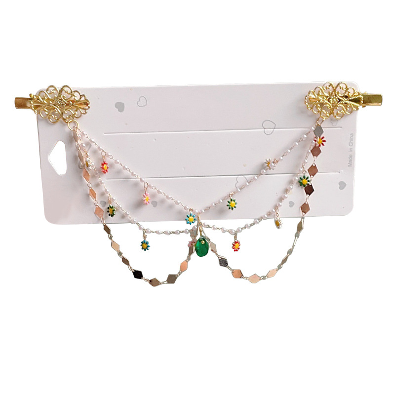 Picture of Forehead Chain New Chinese Style Kidsren's Hair Accessories Girls Han Dynasty Hairpin Ancient Style Hairpin Butterfly Tassel Headdress Forehead Chain