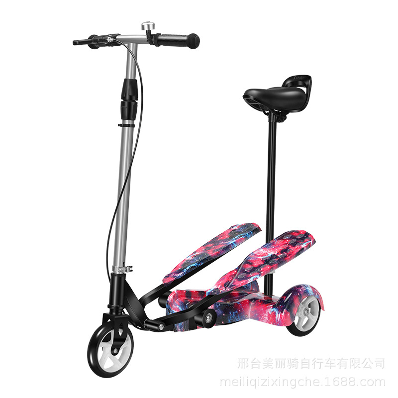 Picture of Space Scooter Kids Scooter Bicycle Tricycle Toy Skateboard Baby Fitness Recreation Car with Seat Self