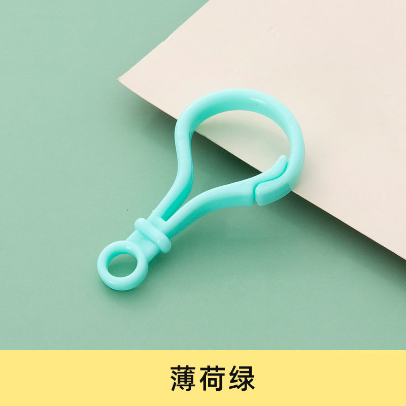 Picture of diy jewelry accessories color bulb button doll key chain plastic lobster buckle bag buckle acrylic hook buckle