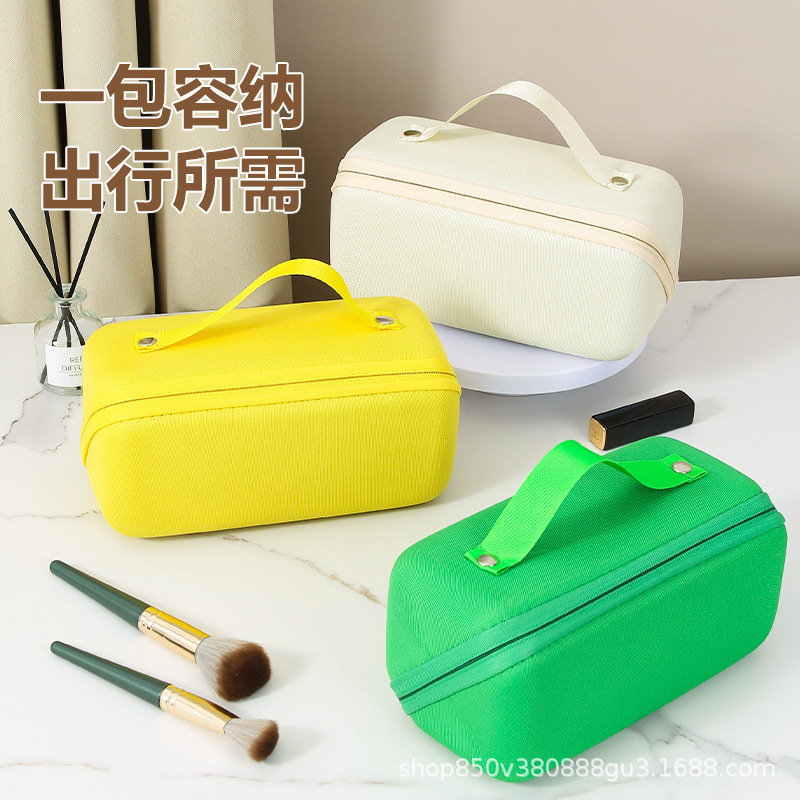Dopamine Capsule Cosmetic Bag Women's Portable Large Capacity Partition Storage 2025 New Waterproof Toiletries Storage Bag