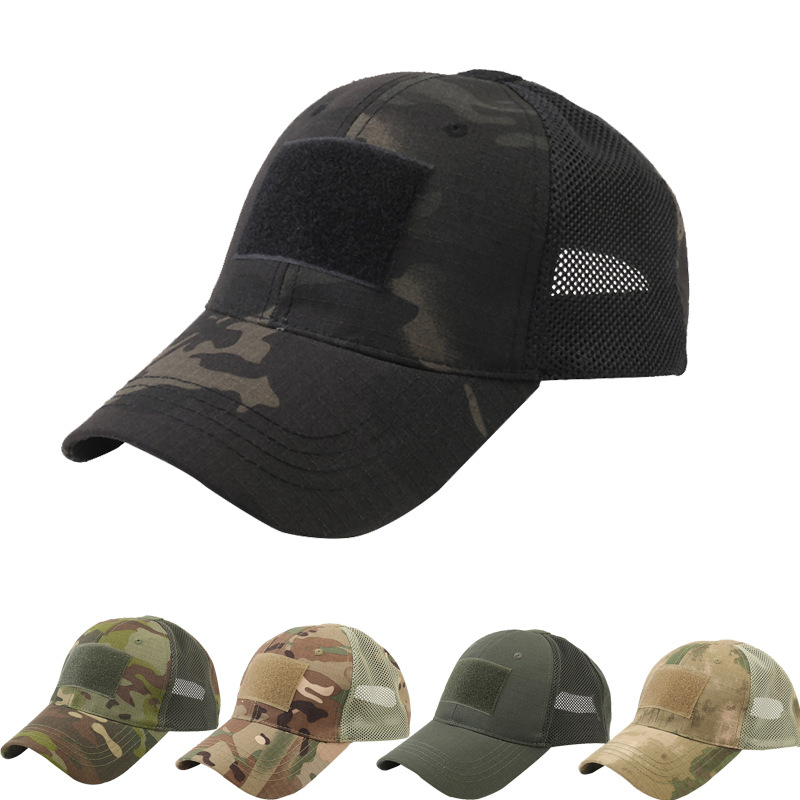 Military fans camouflage mang pattern baseball net cap special forces tactical camouflage cap sports sunshade Velcro cap