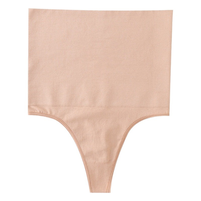 Cross-border Amazon seamless high waist thong hip-lifting belly-contracting waist-shaping pants