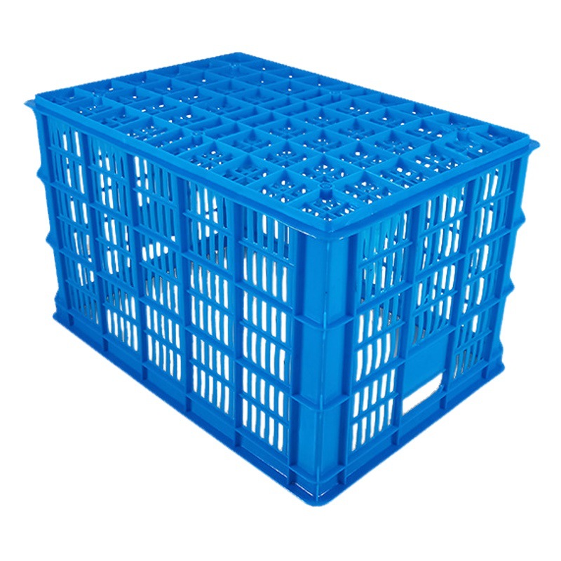Changzhou plastic basket factory large vegetable basket thickened 680 turnover basket factory warehouse transportation 675*478*400