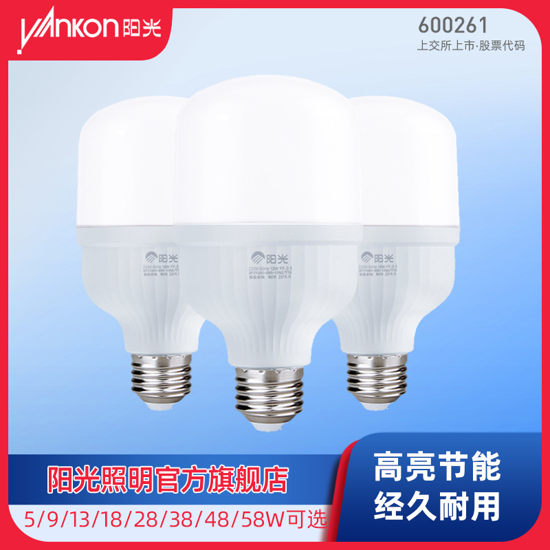Sunshine Lighting E27 Screw Led Bulb 48W High Power Camping Style Corridor Commercial Energy Saving 5W28W Bulb