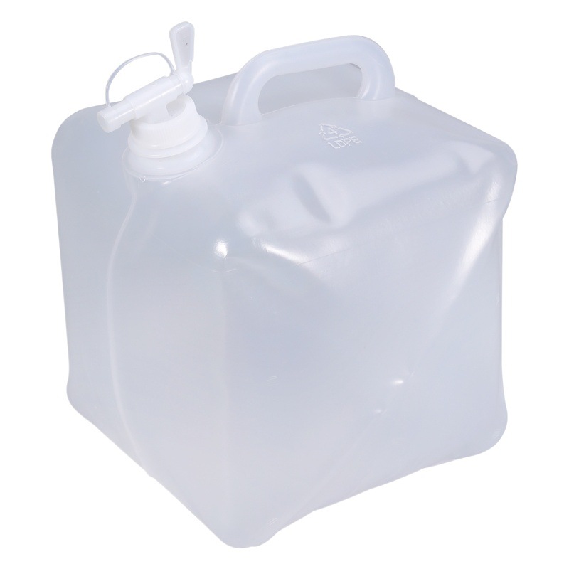 Cross-border portable car outdoor water bag water folding bucket with faucet with handle 1L-25L soft water bag bucket
