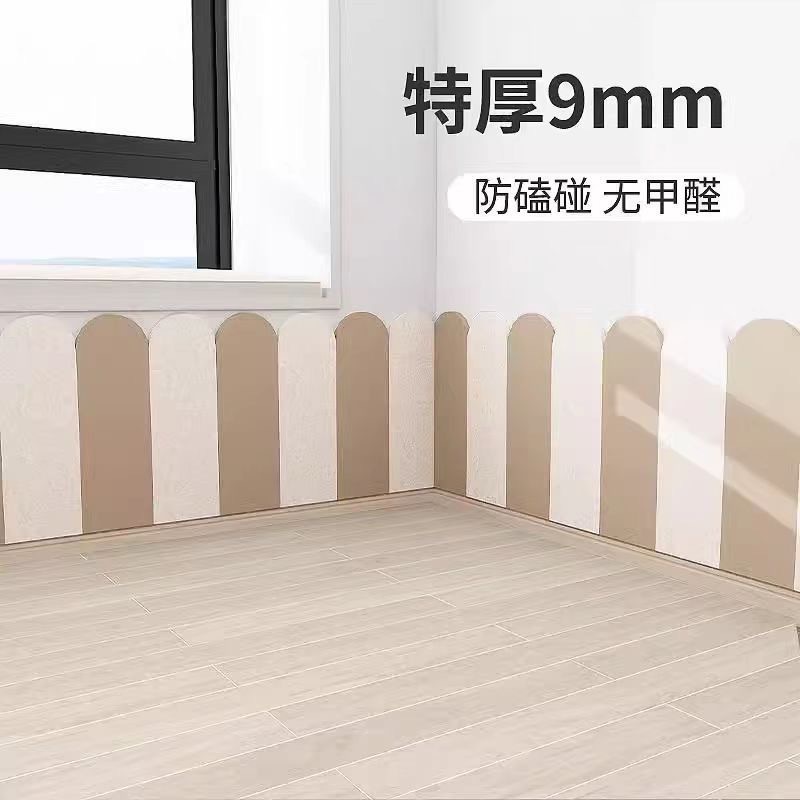 Bedside Wall Panels with Anti-Collision, Anti-Dirt, and Moisture-Proof Soft Covering for Children's Rooms, Kindergarten Rooms, and Bedroom Walls in an Ins-Style Design
