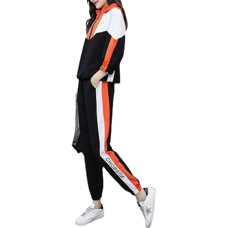 Picture of Leisure sports suit women's 2023 new spring and autumn student loose Korean style slimming fashionable western style sweater two-piece set