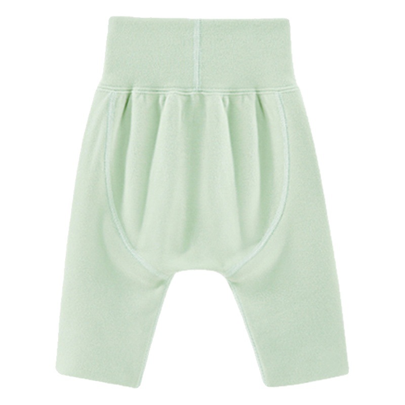 Baby's Velvet Baobao High Waist Belly Protecting Large PP Pants Baby Fever Thickened Big Fart Leggings Autumn and Winter Class A