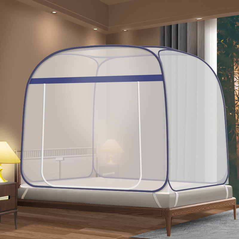 Picture of Yurt mosquito net installation-free foldable household 1.8M1.5M1.2M single door double door zipper foreign trade batch