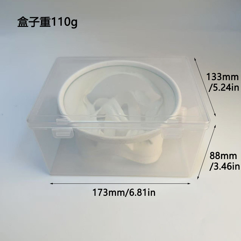 Transparent visual PP storage box for swimming, skiing and snorkeling masks Anti-pressure and dustproof protective box