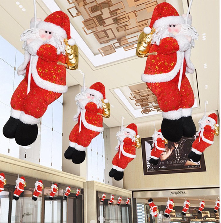 Picture of Christmas Climbing Rope Old Man Scene Decoration Climbing Rope Santa Claus Christmas Ornaments Christmas Decoration Santa Claus