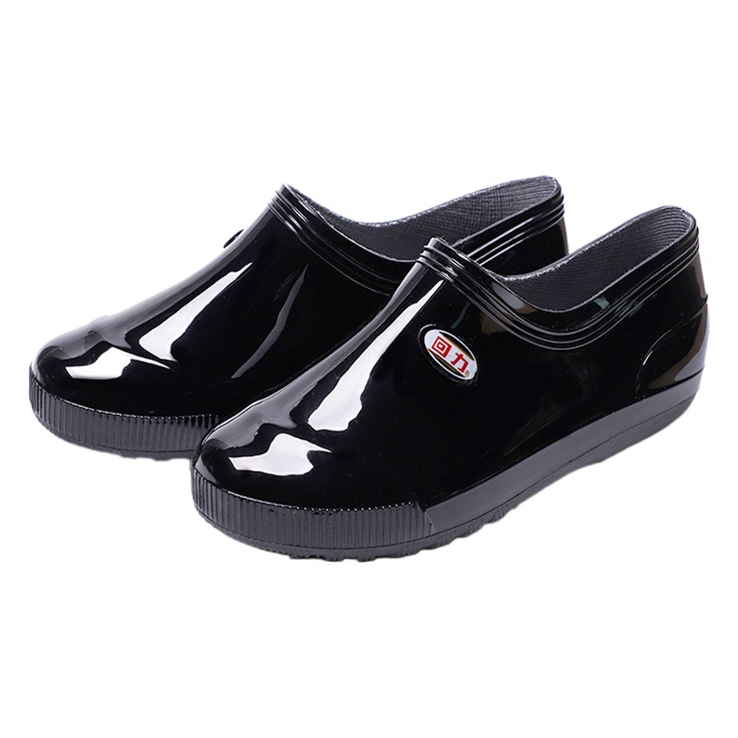 Warrior rain boots 329 men's low-cut rubber shoes men's low-top short rain boots non-slip kitchen waterproof shoes labor protection overshoes
