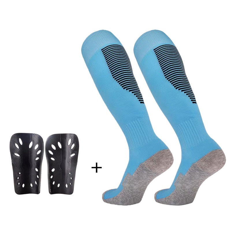 Soccer Socks Men's Adult Children's Stockings Men's Towel Bottom Over the Knee Training Socks Boys' Shin Guard
