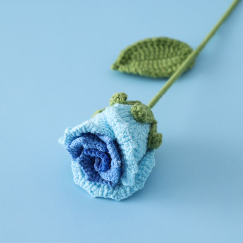 Picture of Tanabata Festival Christmas New Arrival Handmade Crocheted Sheffield Line Small Wine Glass Rose Branches for Wife Lover